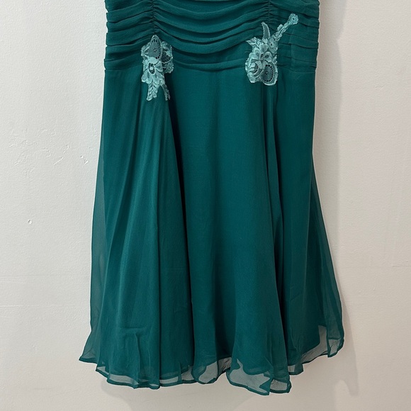 Y2K Betsey Johnson Teal Lace Dress - Picture 6 of 6